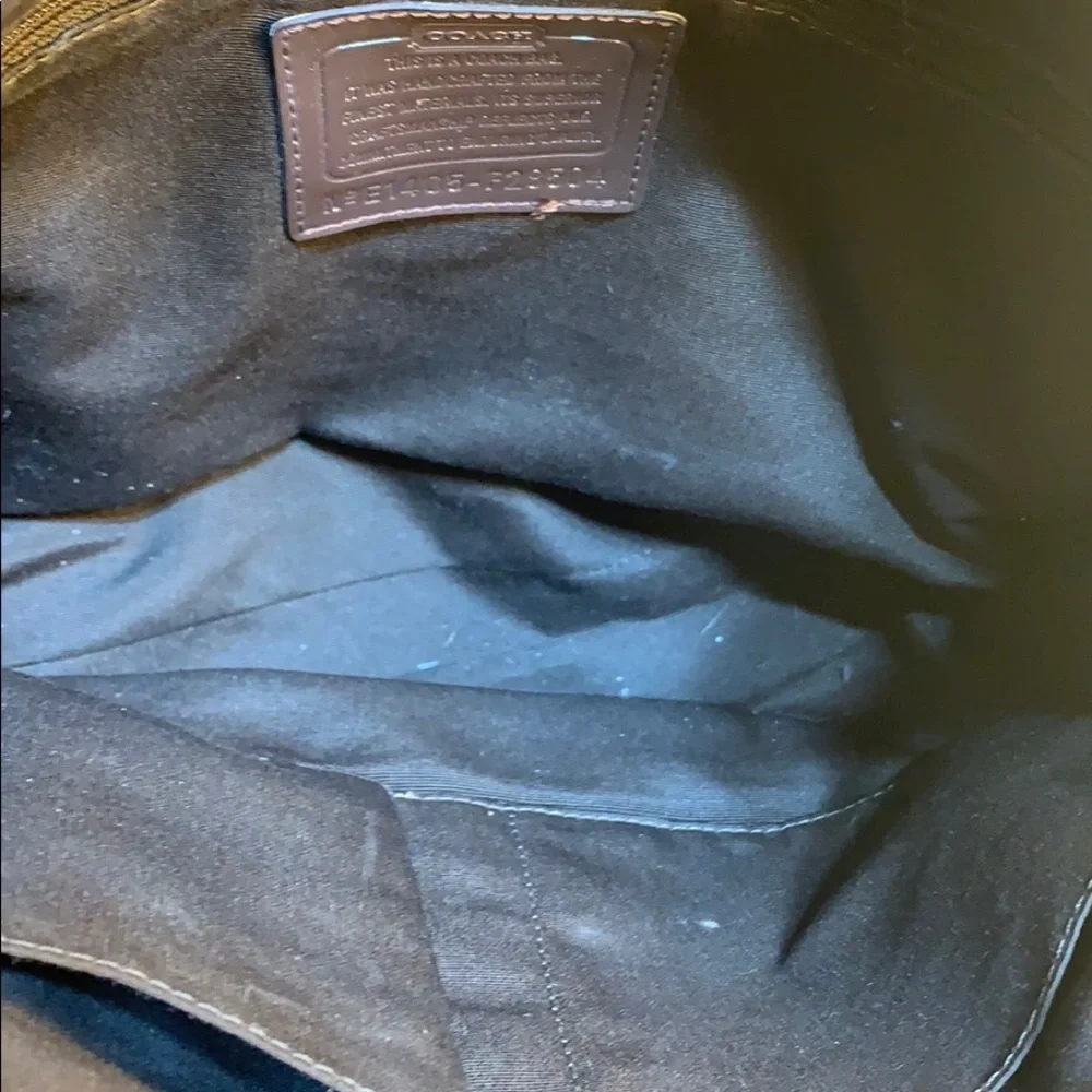 Coach iconic logo canvas/leather everyday tote